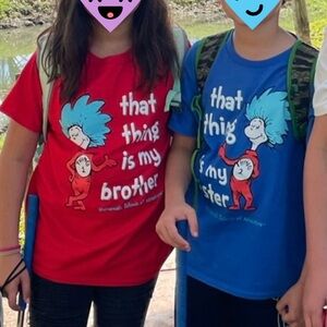 Universal Thing 1/Thing 2 Brother/Sister Tees T-Shirts